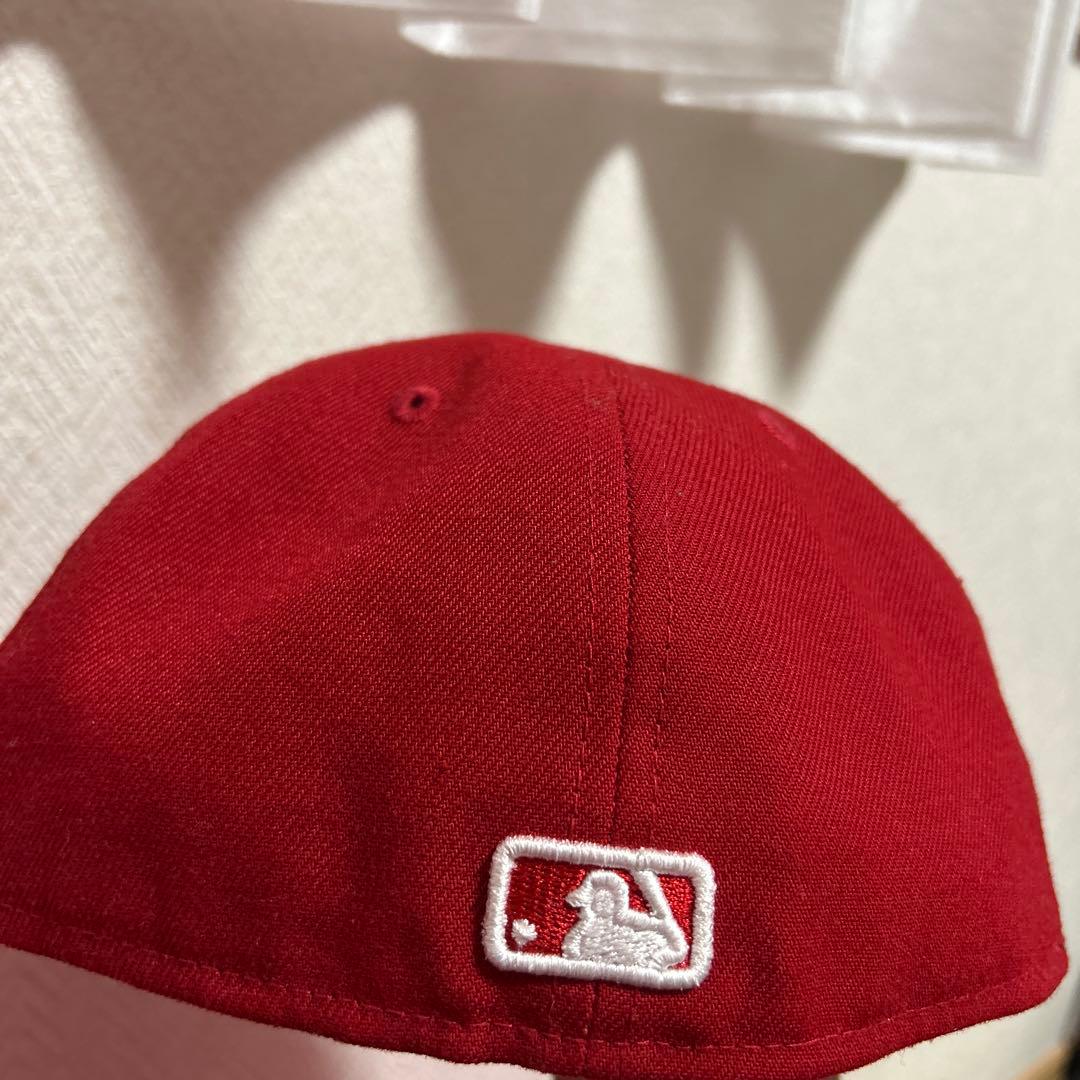 New Era LAキャップ 赤