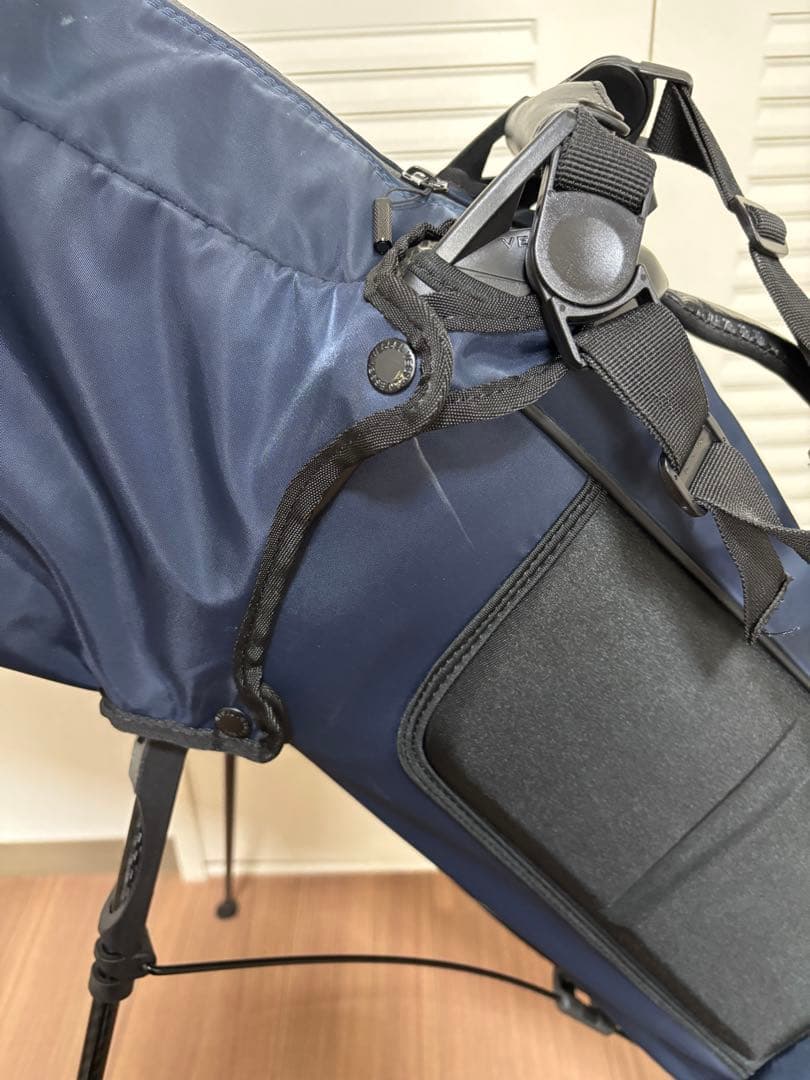 【美品】VESSEL ベゼル キャディバッグ 7.5型 ネイビー 軽量