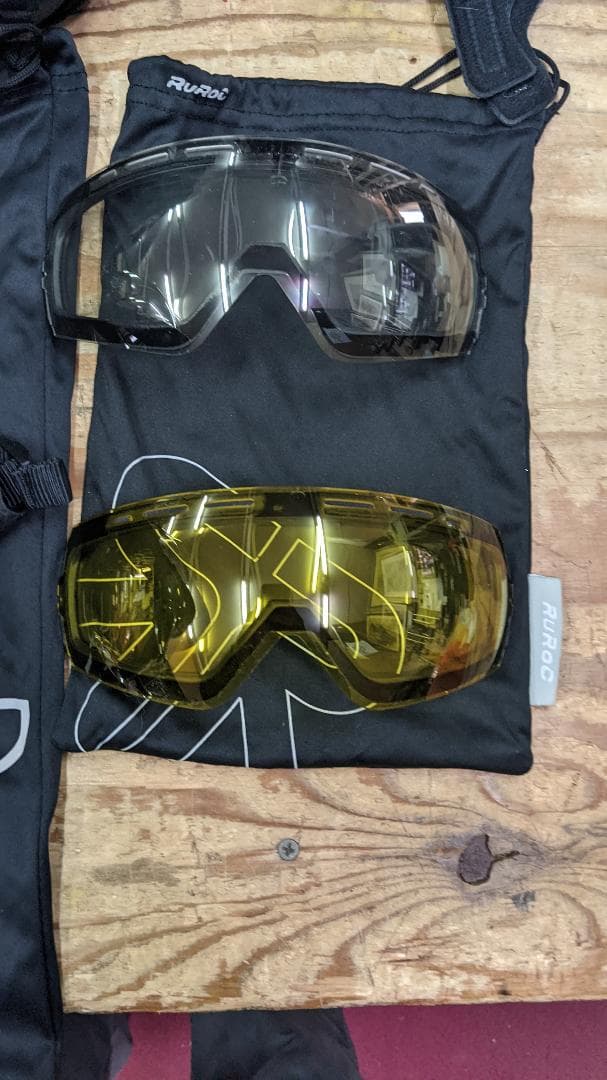 スキー・スノーボードアクセサリー RUROC RG1-DX HELMET + 2 LENSE + BAG M/L