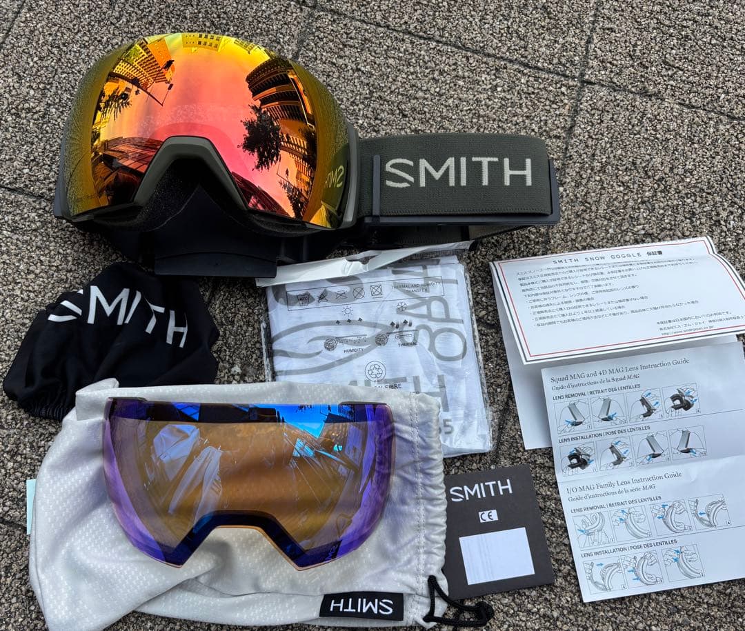SMITH I/O Mag XL ゴーグル 交換レンズ付き 限定品　EARLY
