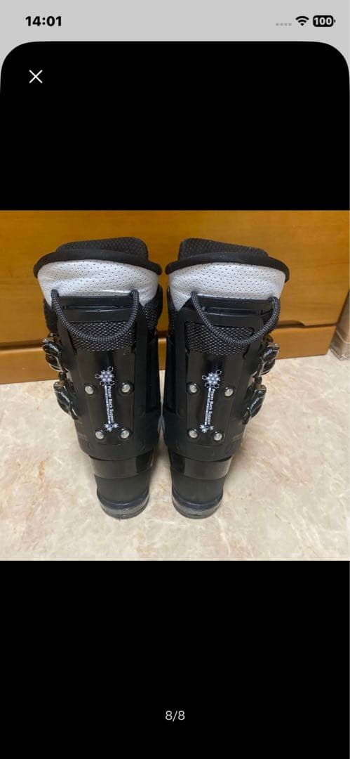 GENFACTORY パンプス7Sスキー用ブーツ 26センチ　307mブラック