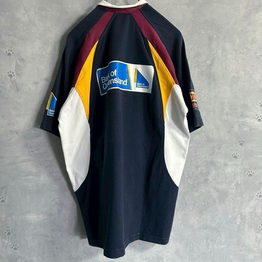 00's Canterbury クイーンランドレッズ 半袖 ラガーシャツ