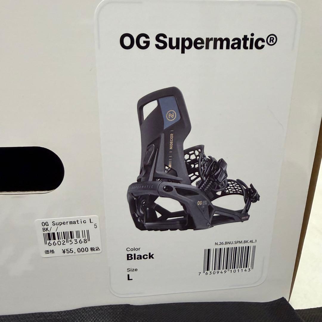 25-26 NIDECKER SupermaticOG ブラックL ビンディング