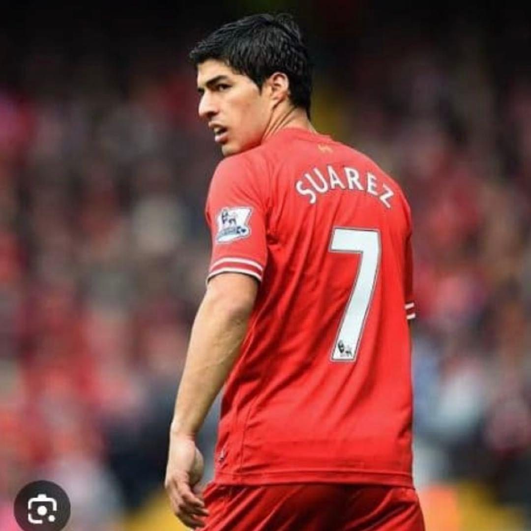 【国内正規品】リバプール ＃7 スアレス 13/14 ユニフォーム Lサイズ