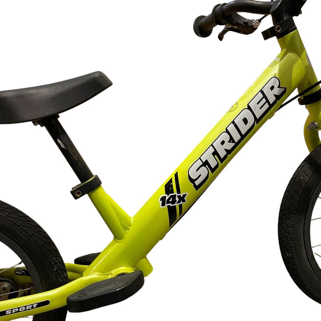 【限定色/14インチ】STRIDER14X キッズバイク ライムイエロー 限定色