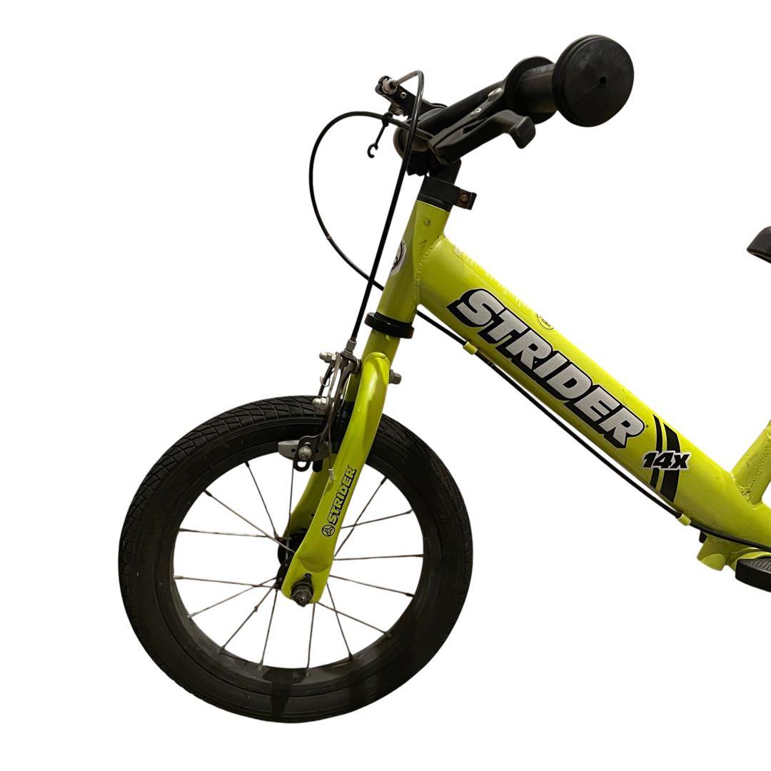 【限定色/14インチ】STRIDER14X キッズバイク ライムイエロー 限定色