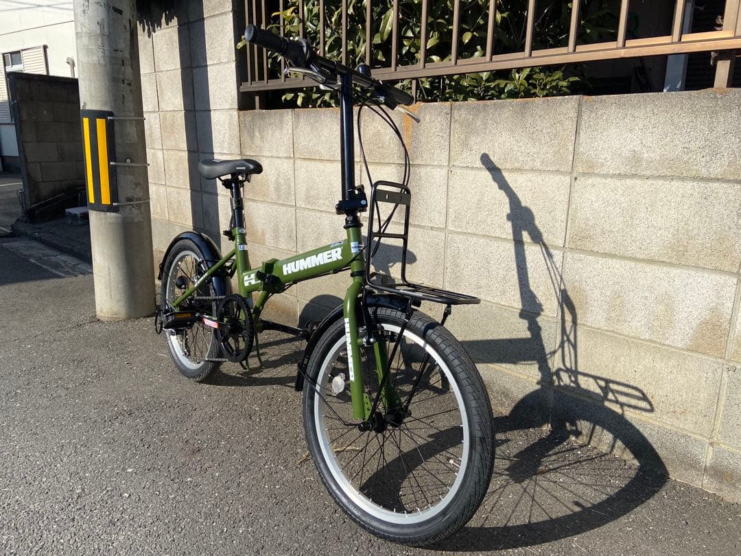 だ*る様 ハマー HUMMER 折りたたみ自転車　２０インチ６段ギア