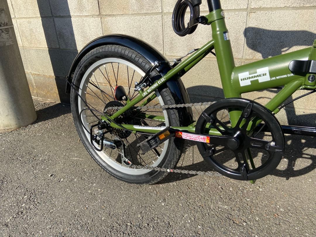 だ*る様 ハマー HUMMER 折りたたみ自転車　２０インチ６段ギア