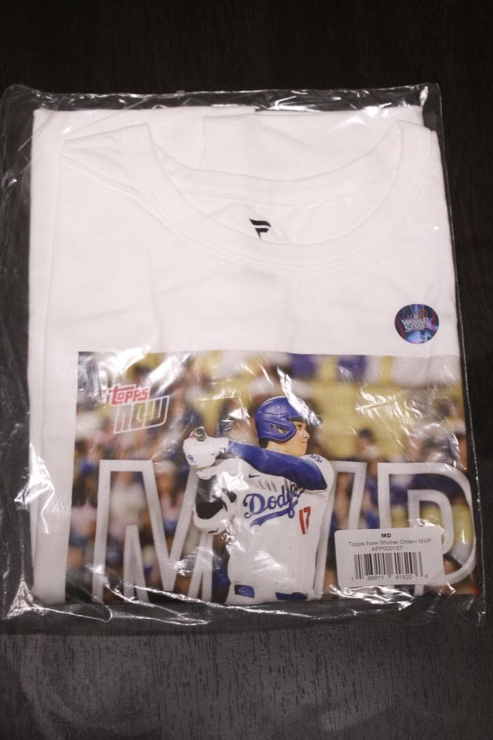 838枚限定/再生産無し 大谷翔平 topp MVP 公式 Tシャツ　M
