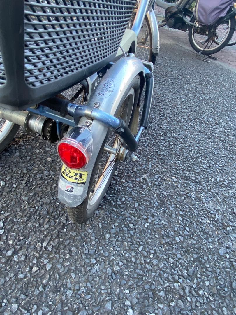 ブリヂストン電動アシスタワゴン三輪車 ブルー