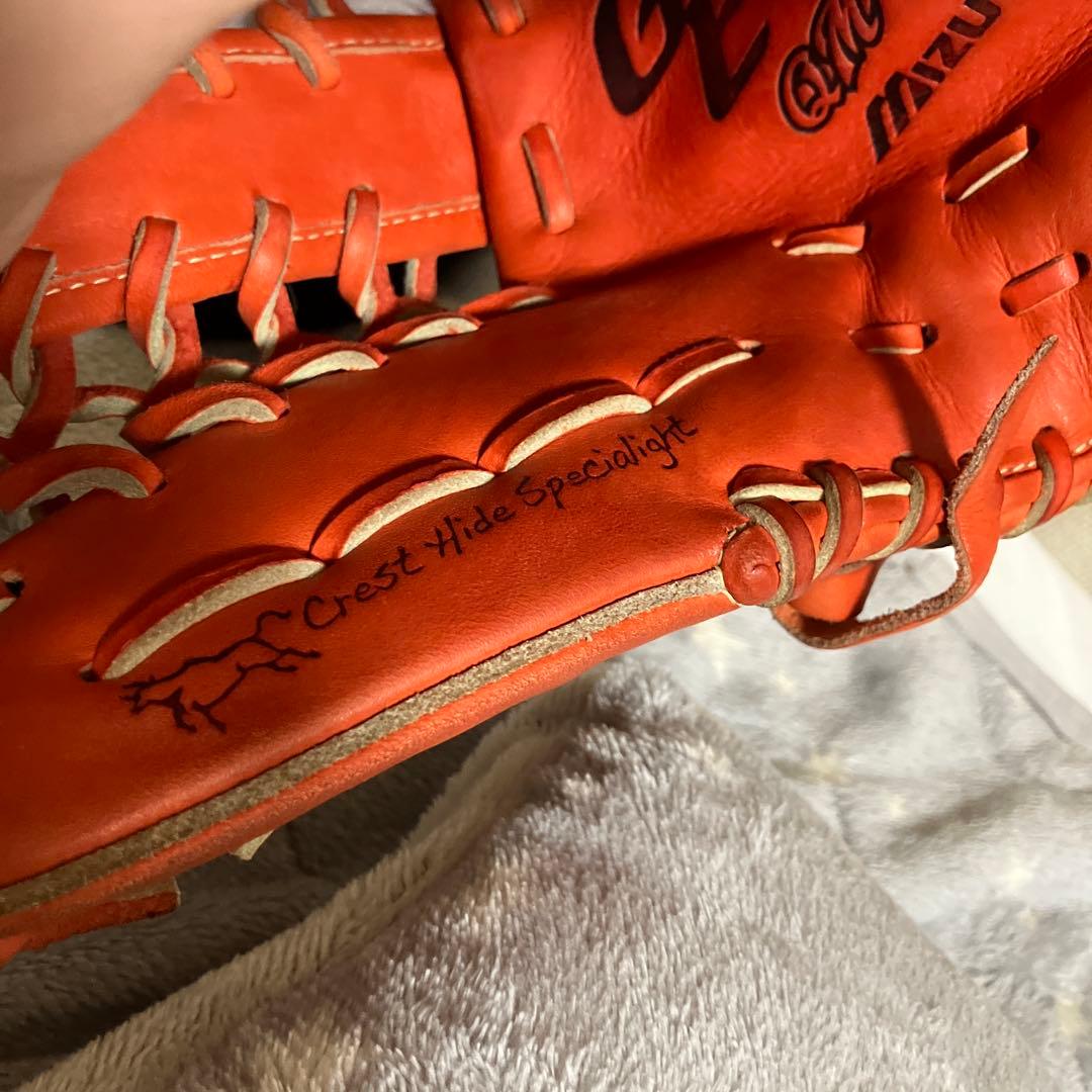 Mizuno Global Elite 硬式野球グローブ オレンジ
