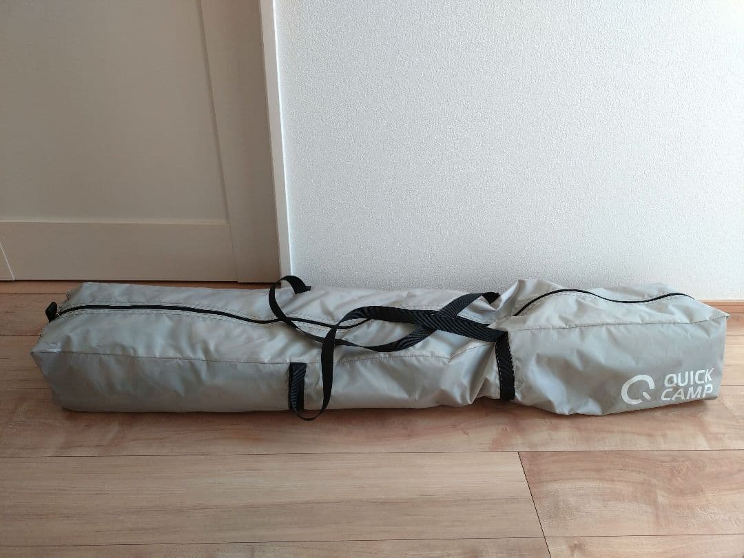 QUICK CAMP　ワンタッチタープ 2.5m サイドシート付き グレー