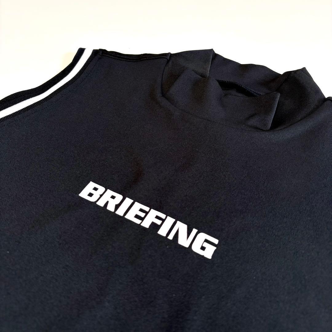 BRIEFING ブリーフィング ハイネック ノースリーブ ブラック S ゴルフ