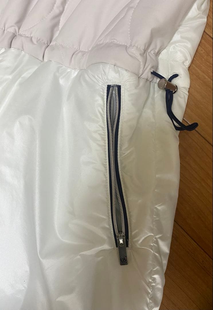 美品⭐︎and per seアンパスィ　ベストワンピースＬマスターバニー白ベージュ