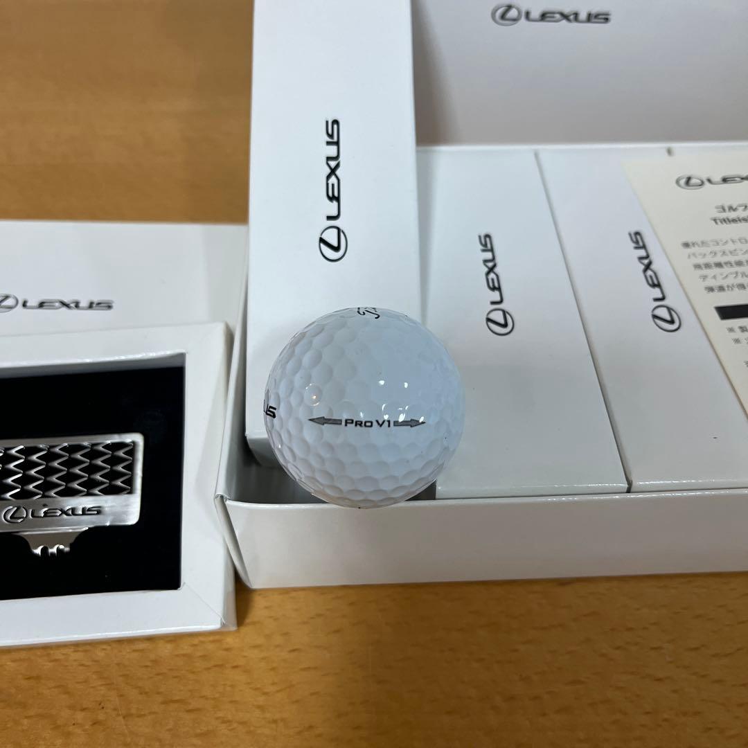 Lexus ゴルフ ボールマーカー+proV1+ボールポーチ　新品未使用
