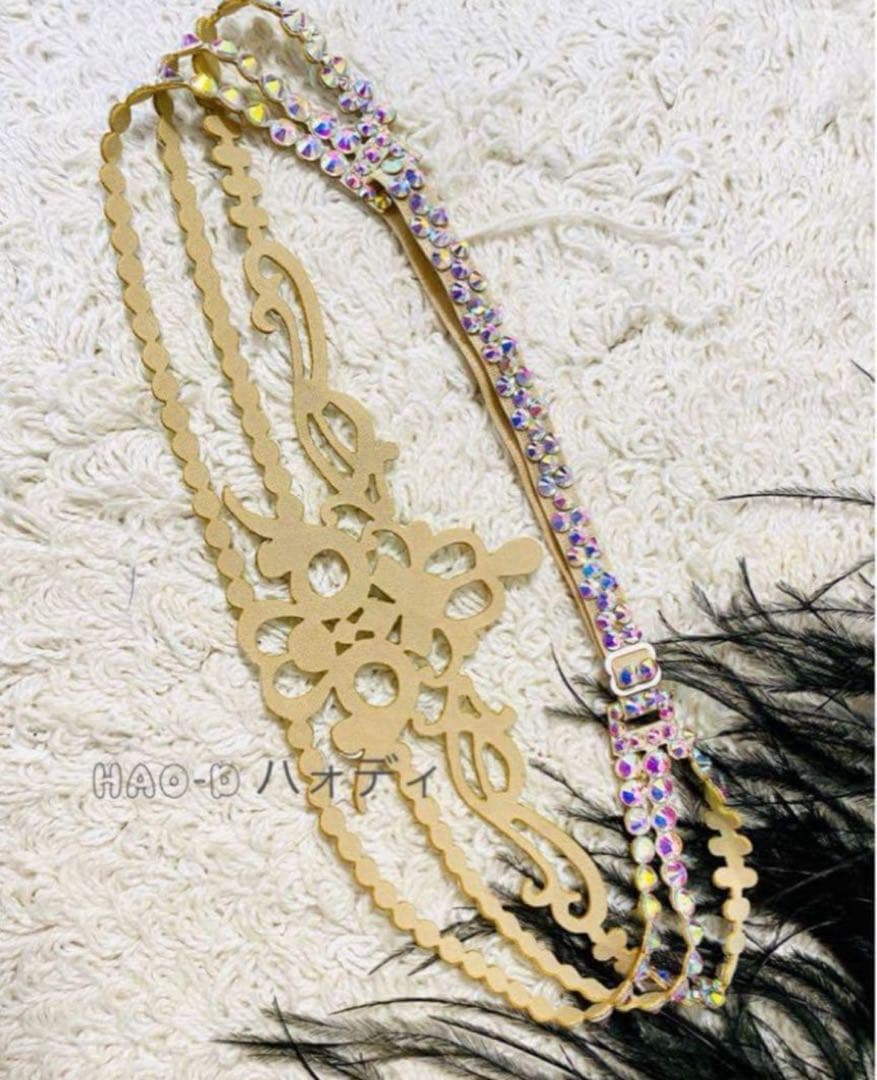 新品★ヘアアクセサリー★オーロラストーン★社交ダンス★サルサ★パーティー
