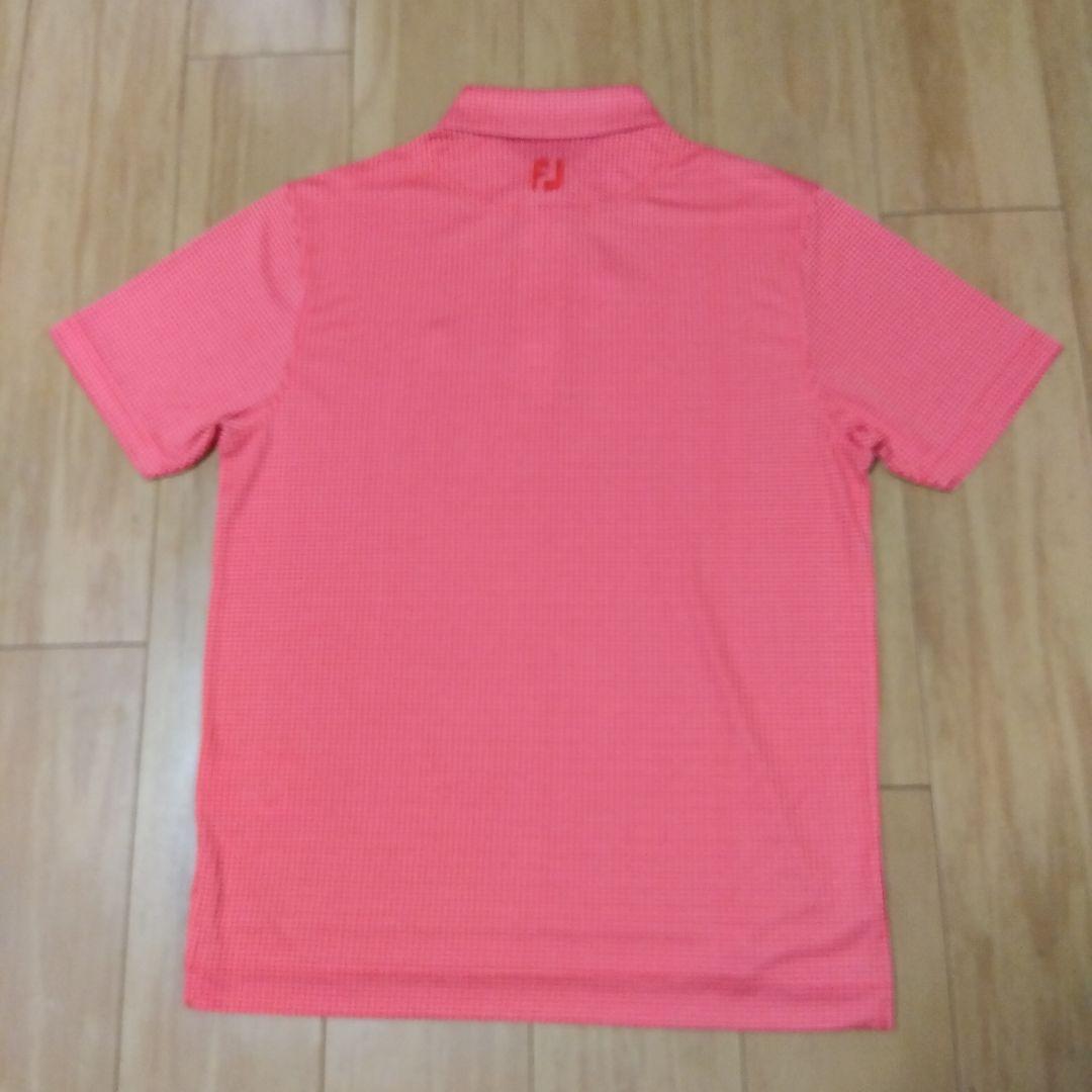 FootJoy メンズ 【XL】 スカーレット/オレンジチェック柄シャツ 新品