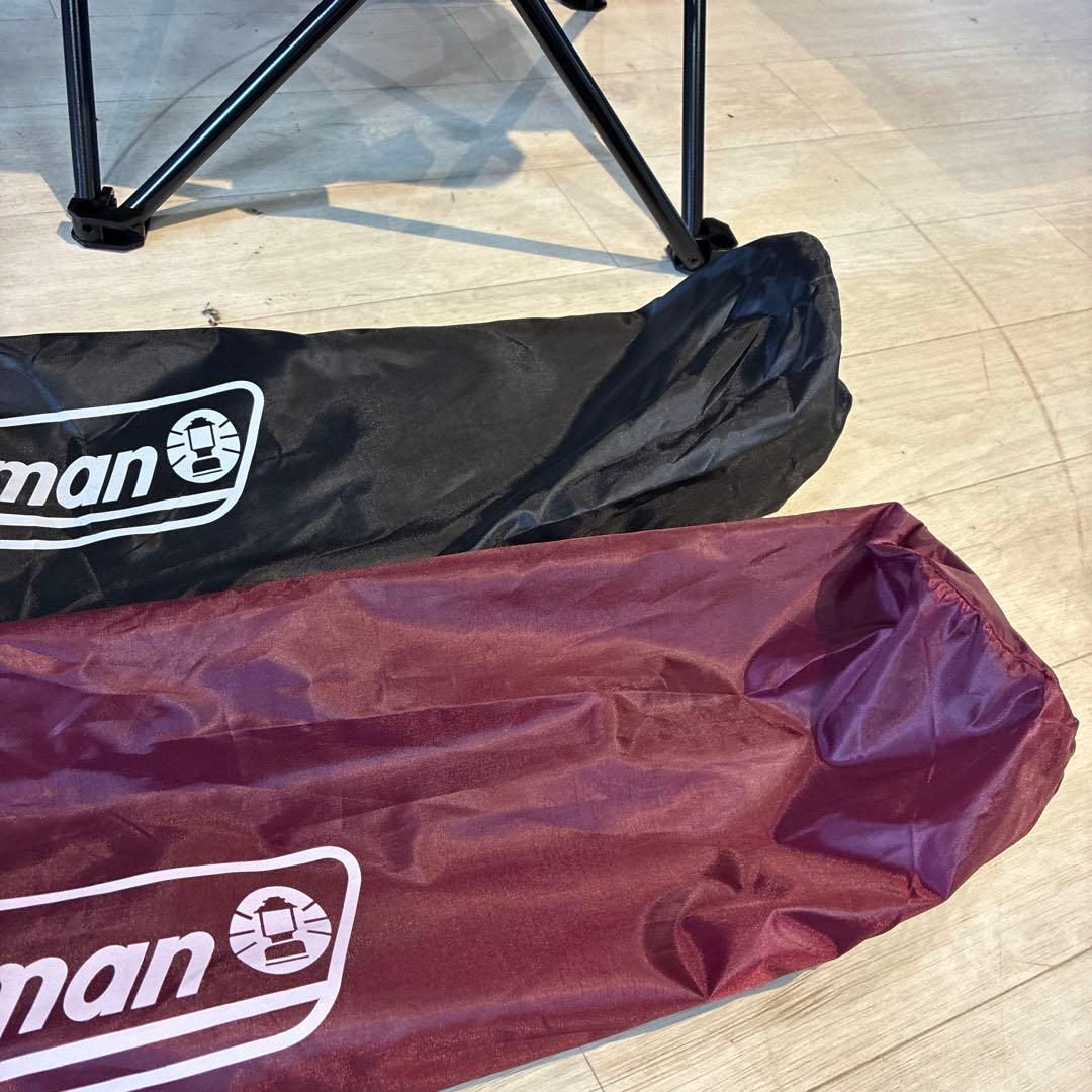 【Coleman】アームチェア　赤 黒 2脚セット【新品】