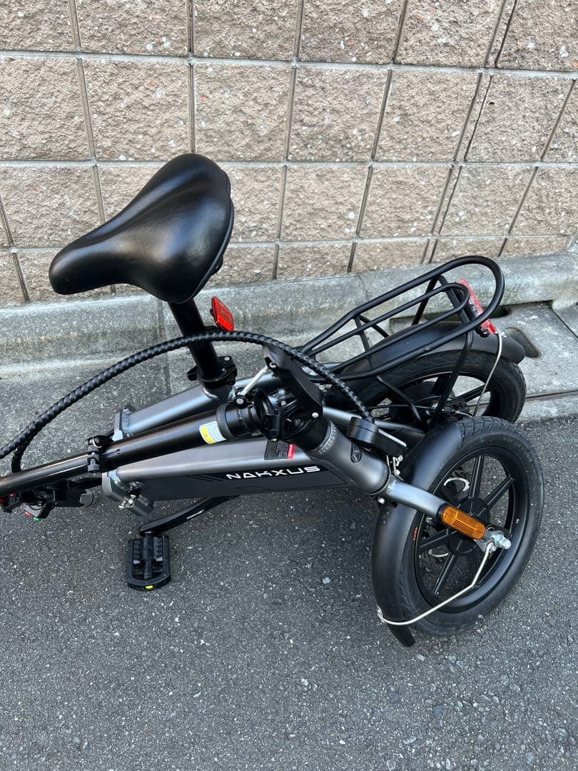 NAXXUS 電動アシスト 折りたたみ 自転車 グレー⭐︎⭐︎引取り限定⭐︎⭐︎