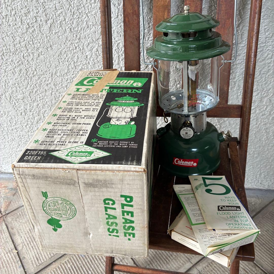 箱付き美品！60s Colemanコールマン220F ランタンUSAヴィンテージ