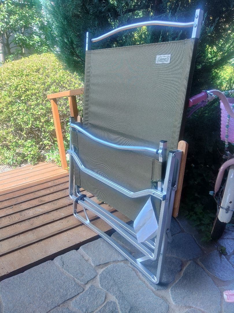 Coleman　フォールディングチェア　ワイド　カーキ　オリーブ　キャンプ