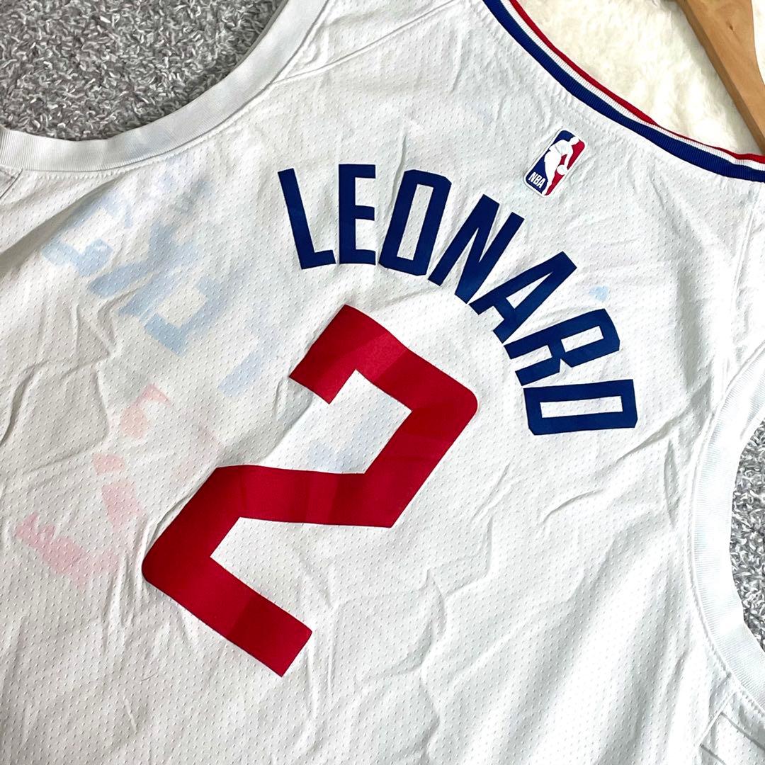 NBA　カワイ・レナード　ユニフォーム　クリッパーズ　ナイキ　白　XXL
