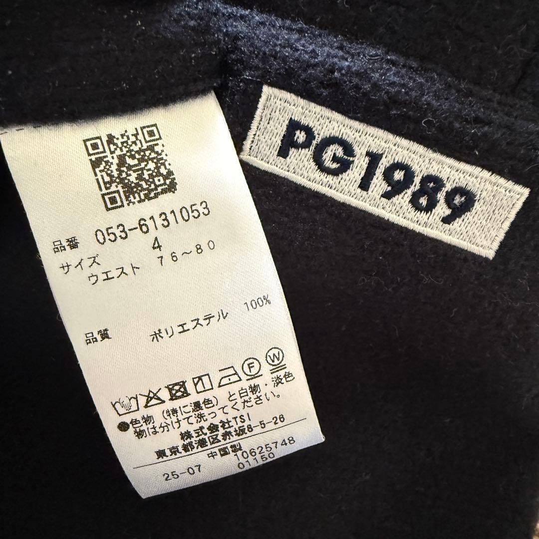 現行モデル　極美品　起毛　パーリーゲイツ　パンツ　M〜L相当　紺　ネイビー 4