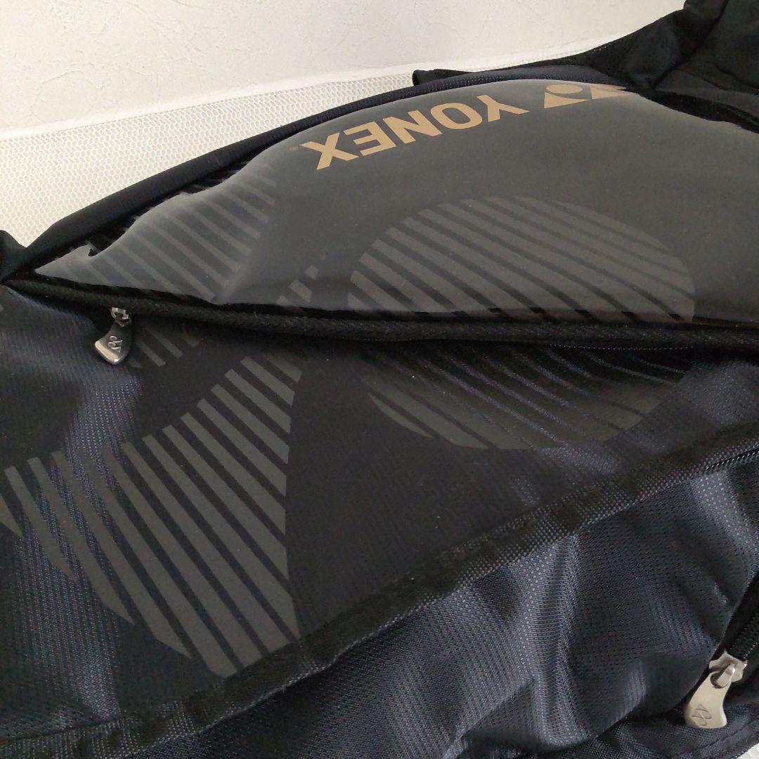 YONEX テニス バトミントン　ラケットリュックバッグ 黒/黄！頻度少目美品！