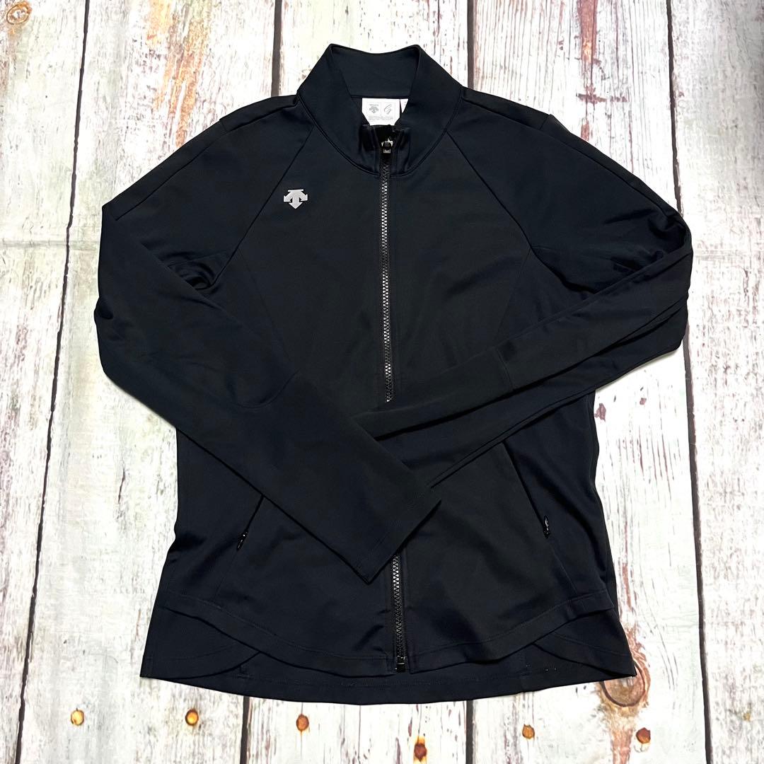 【美品】DESCENTE GOLF レディース Mサイズ 黒 ストレッチ素材