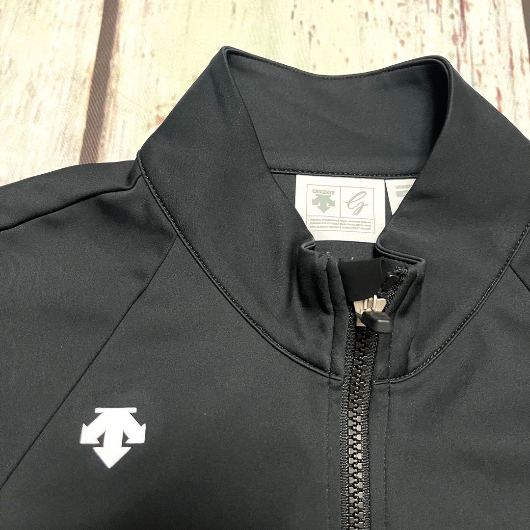 【美品】DESCENTE GOLF レディース Mサイズ 黒 ストレッチ素材