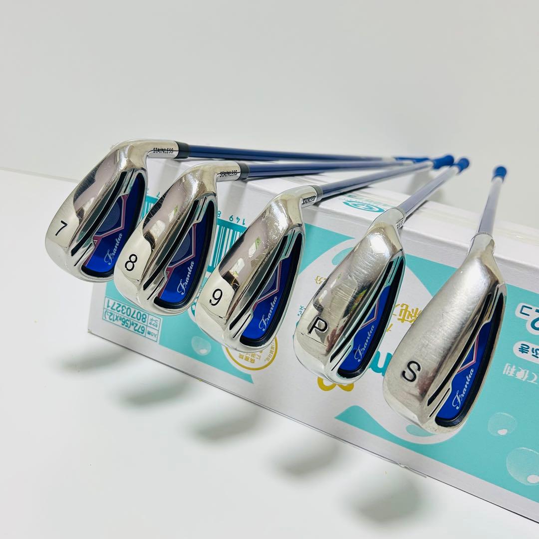 【美品】Frantia レディース ゴルフセット 8本 フランティア バッグ付き