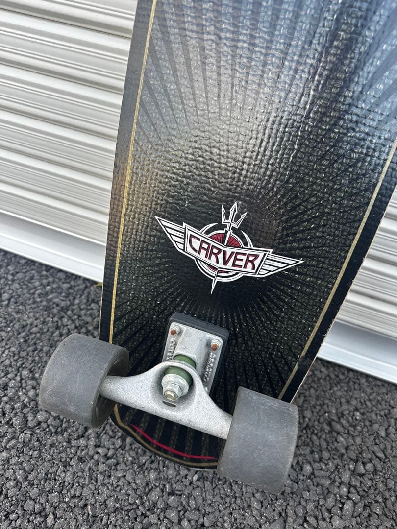 CARVER スケートボード ブラック・ストライプ