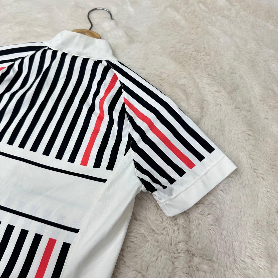 ✨美品✨STEM DESIGN 日本製 ストライプ 半袖サイクルジャージ XS