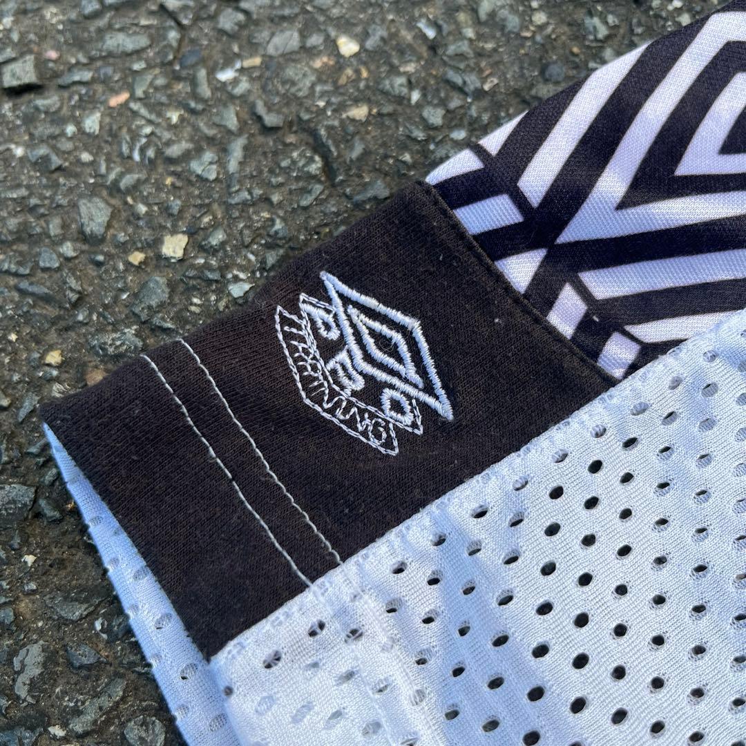 80~90’s old Umbro メッシュゲームシャツ 襟付き 刺繍ロゴ