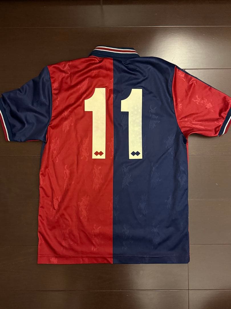 カズ　ユニフォーム　三浦知良　ジェノア　Genoa サッカーシャツ 背番号11