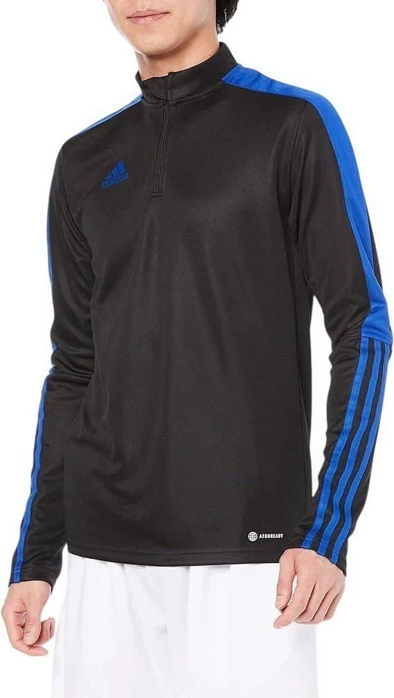 新品 adidasアディダス サッカージャージトレーニング上下ブラックメンズＸＬ