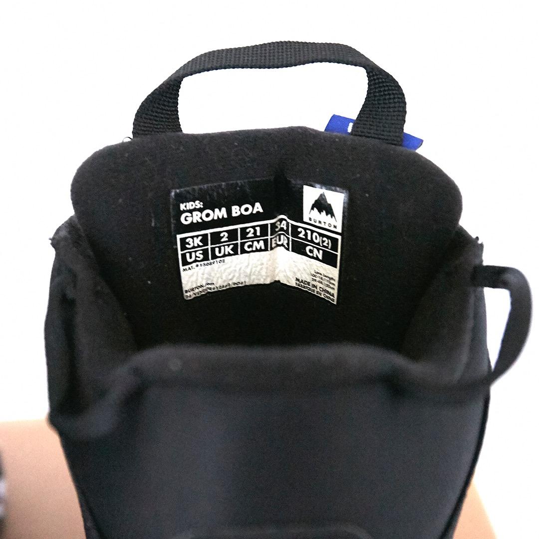 BURTON キッズ GROM BOA グロムボア スノーボードブーツ 21cm