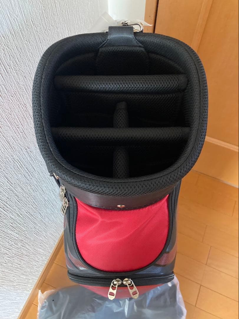 新品　TOURSTAGE キャディバッグ レッド/ブラック