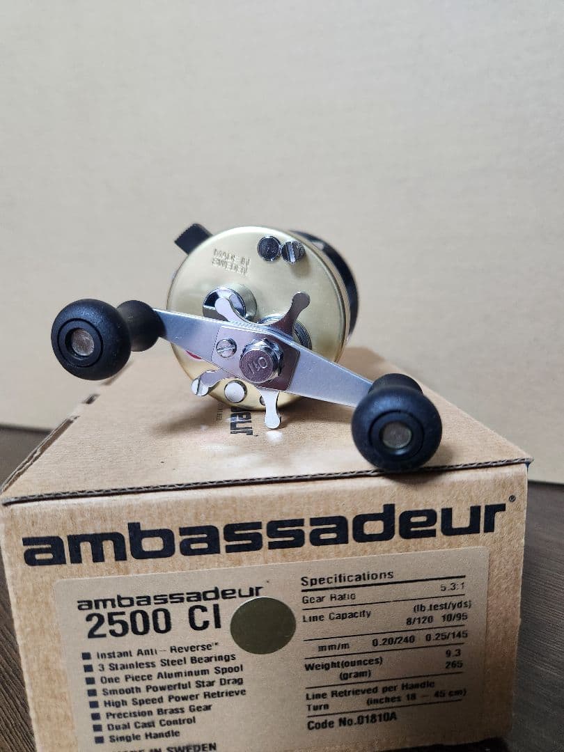 ABU アンバサダー 2500CI ゴールド アベイル ほぼフルカスタム