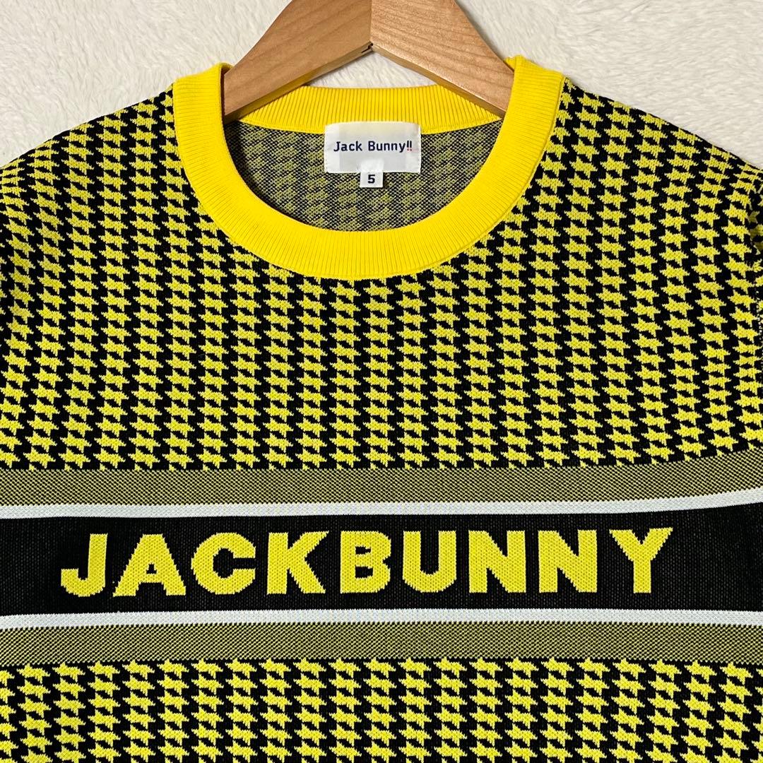 JACKBUNNY 千鳥格子クルーネックニット・セーター◎近年モデル★超美品★