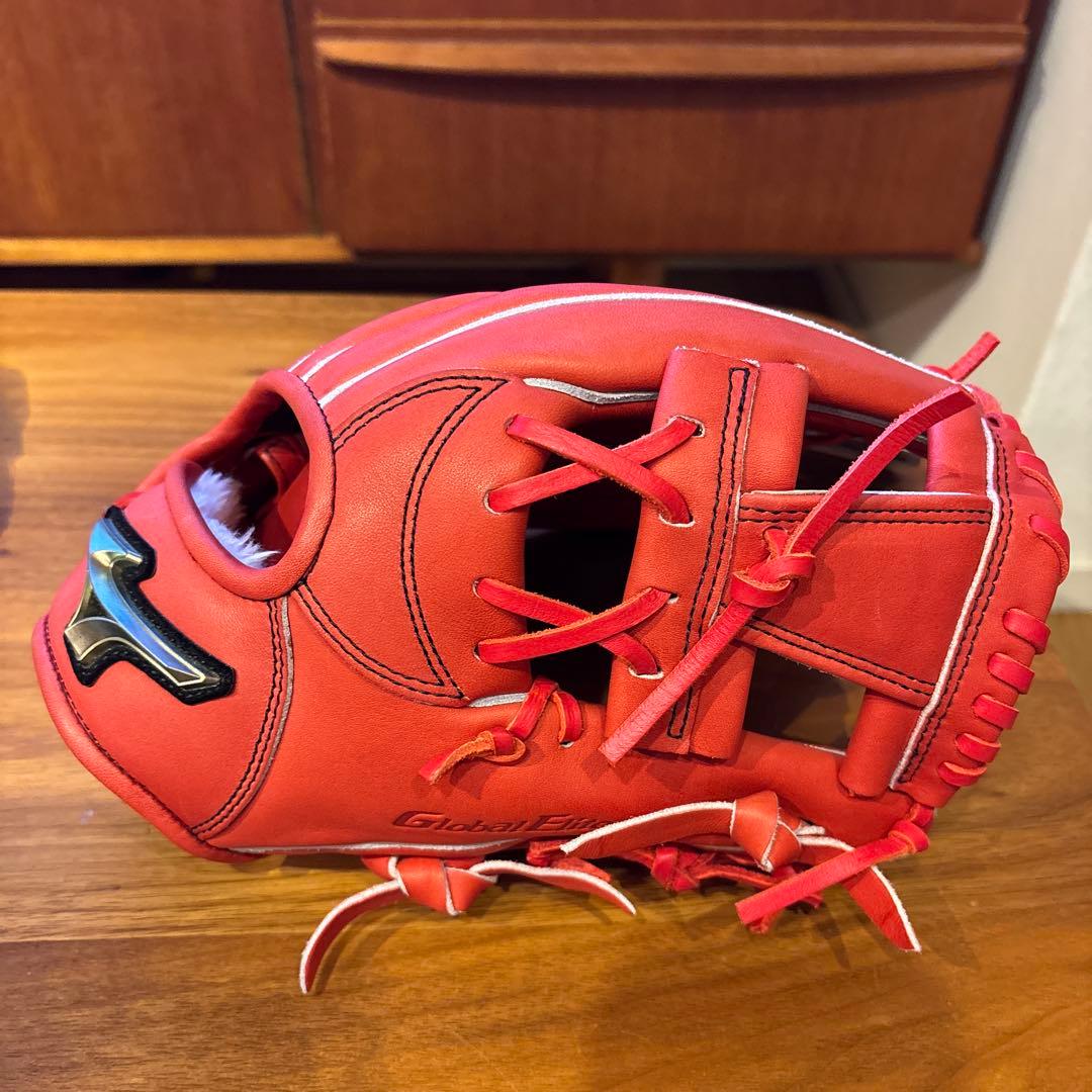 新品 ミズノ グローバルエリート 軟式少年 グローブ Sサイズ　ラディッシュ