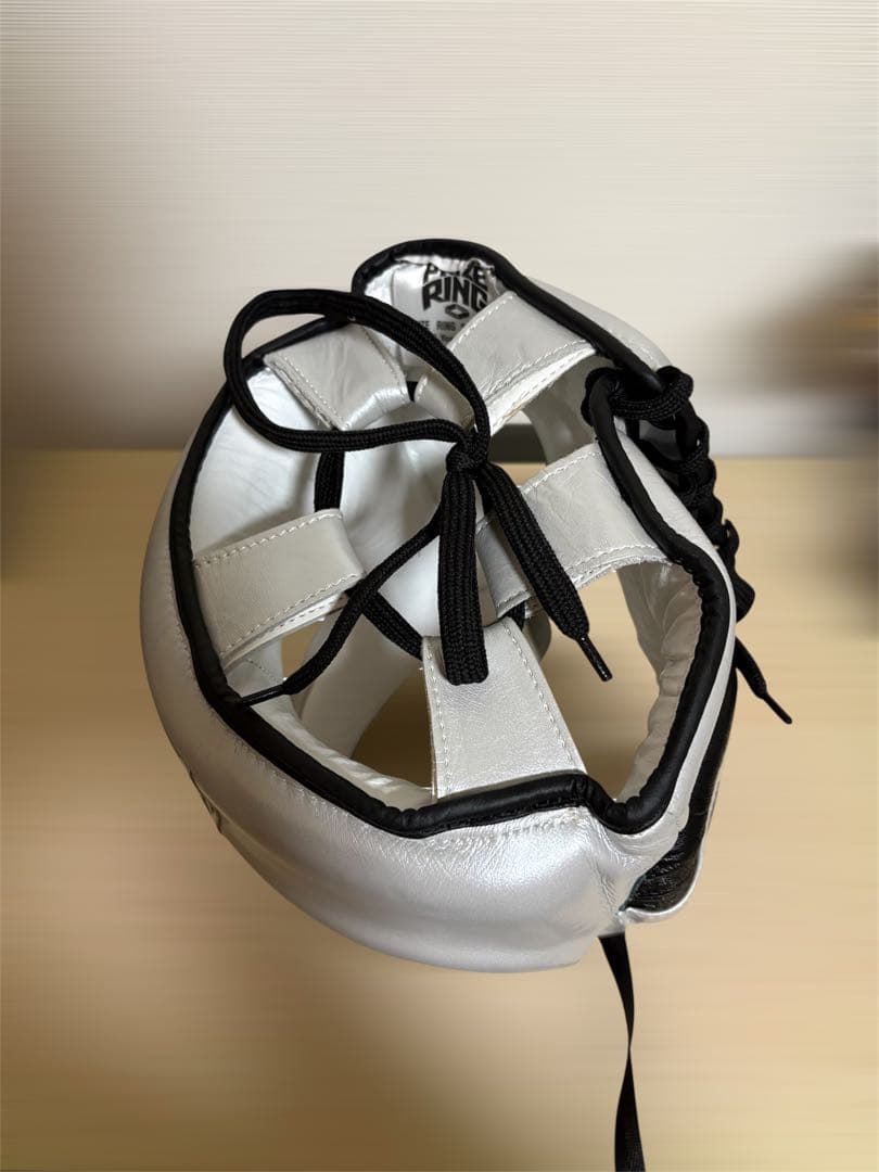 PRIZE RING ボクシングヘッドギア シルバー Lサイズ