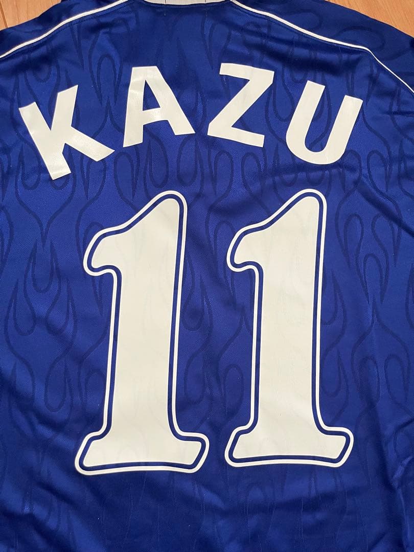 アシックス 日本代表 ユニフォーム フランスW杯 炎モデル 三浦知良 カズ 11