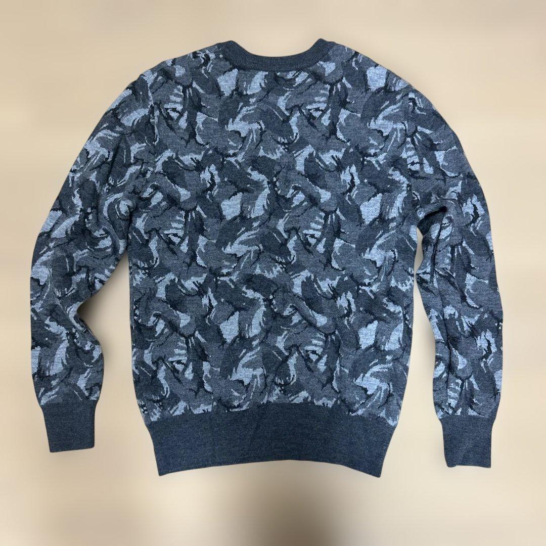 FRED PERRY グレー系カモフラセーター M