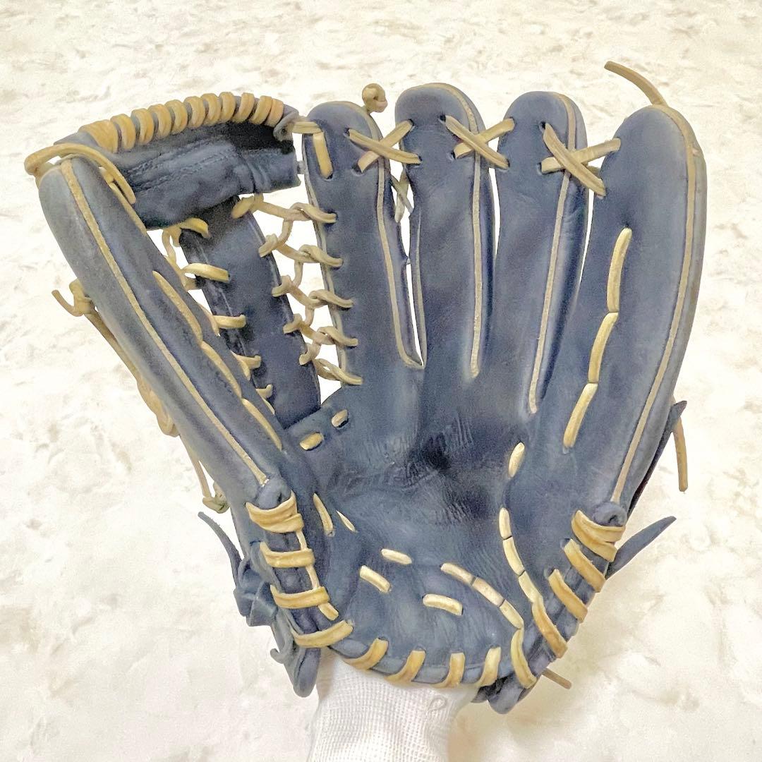 ⚾️ミズノ　一般軟式グローブ 　ビューリーグ　右投げ 　ブルーネイビー系