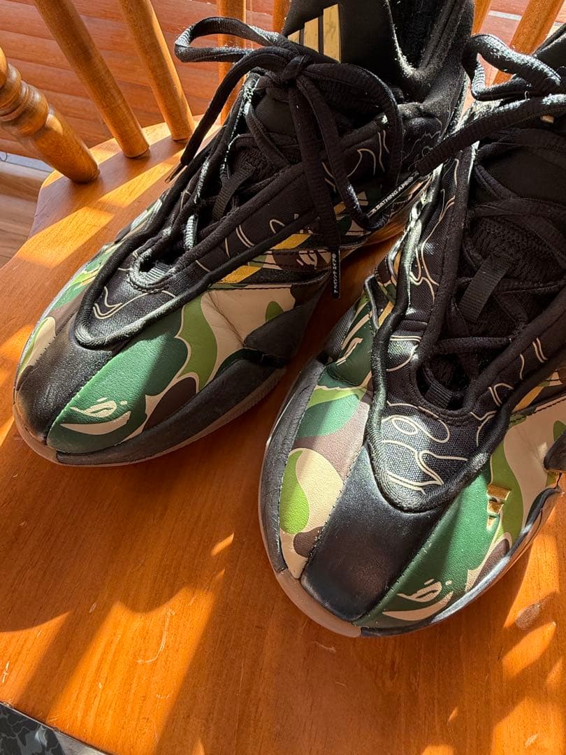 BAPE adidas DAME9カモフラージュ バスケットボールシューズ