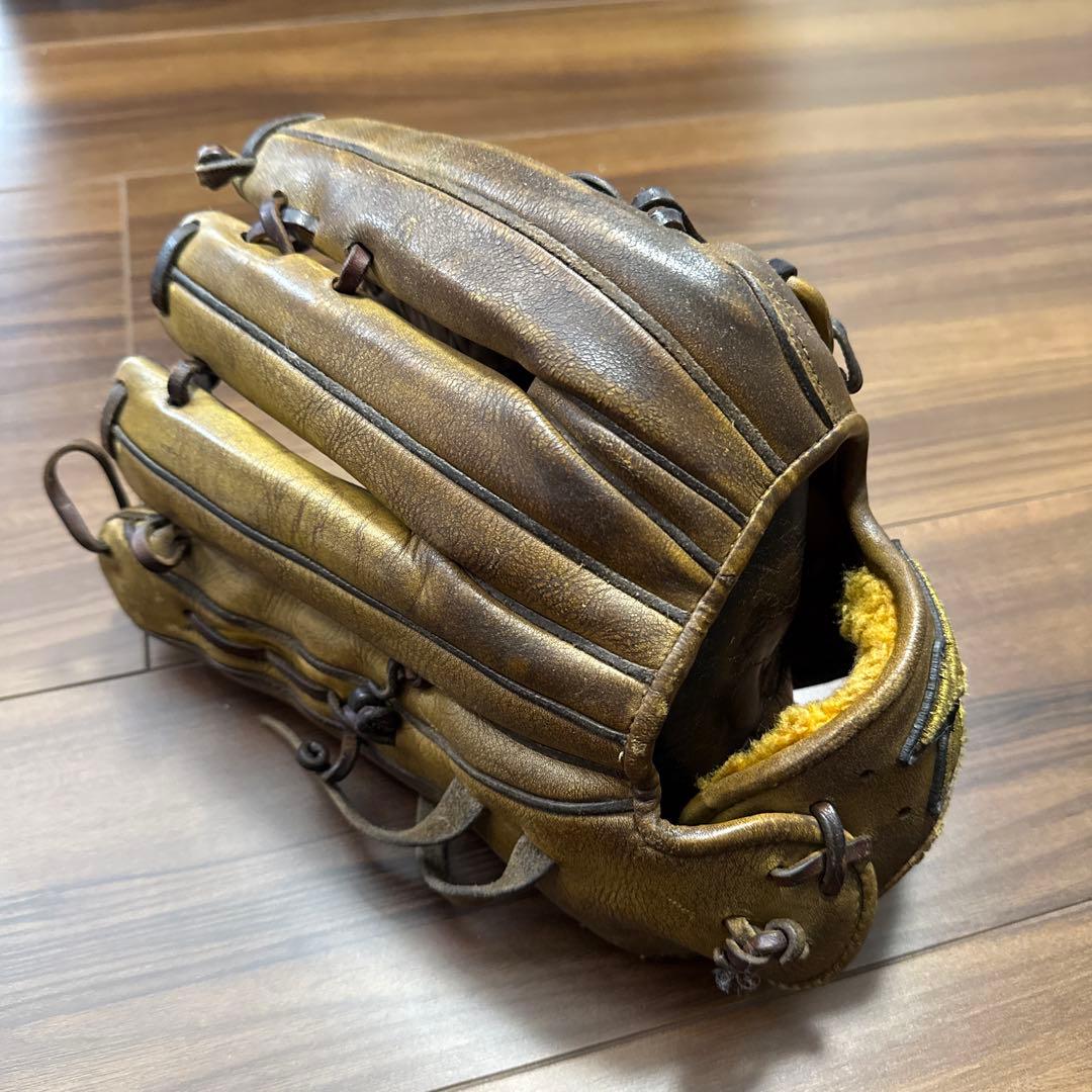 ミズノプロ　硬式グローブ 展示会限定品　ライムイエロー