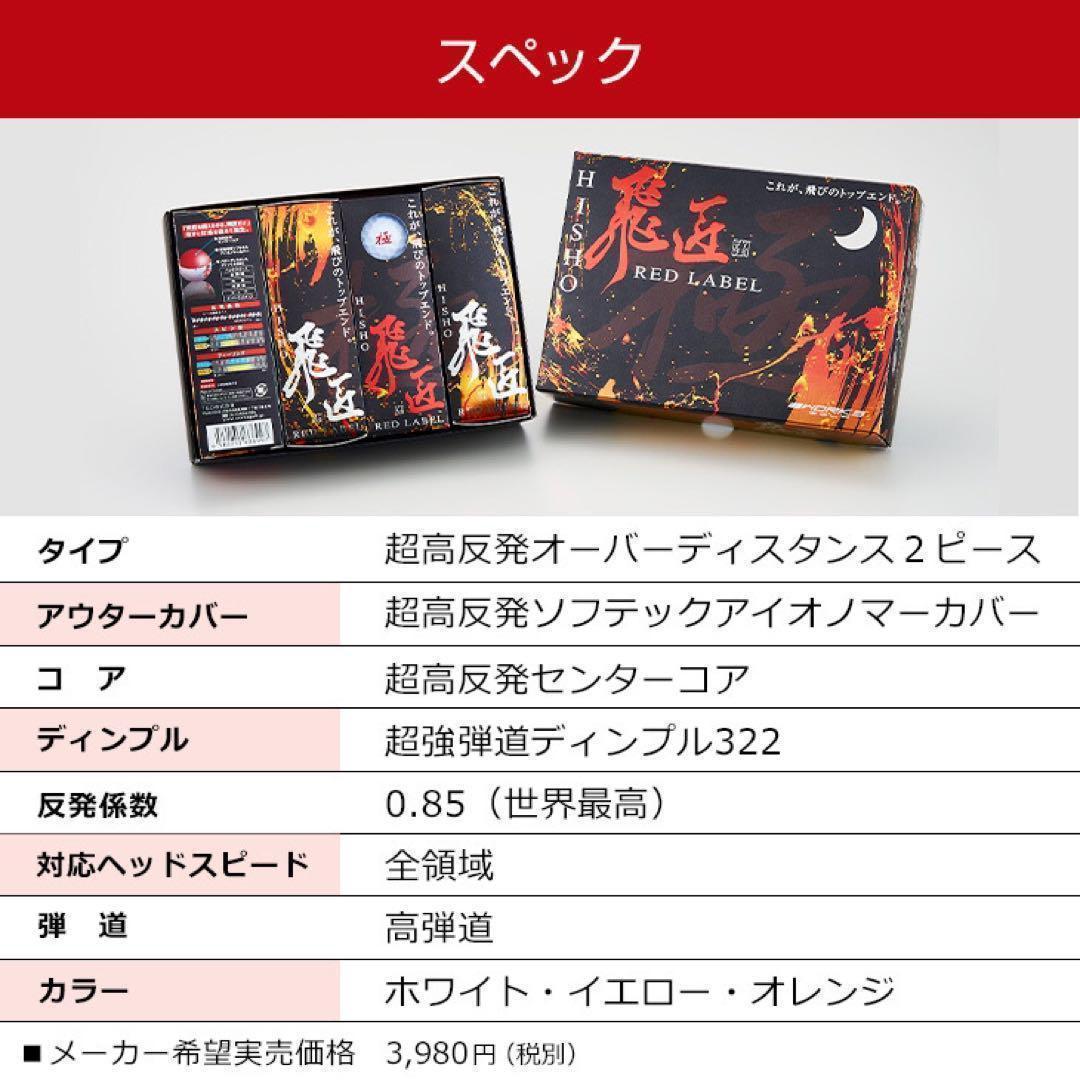 新登場! 世界最高反発でさらに飛ぶ! ワークスゴルフ ニュー飛匠レッドラベル 極