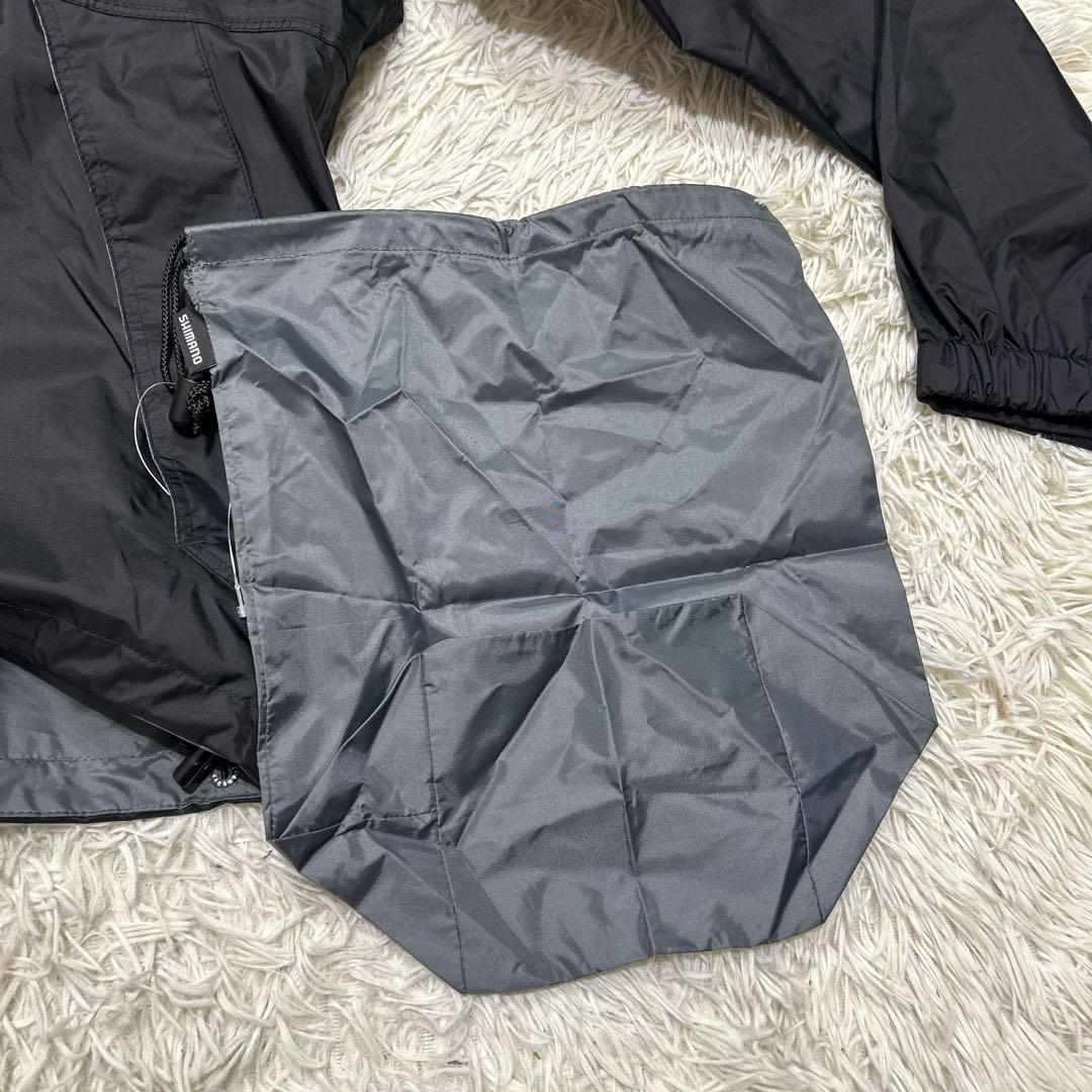 未使用　シマノ　防水ドライシールド　ナイロン　フィッシングジャケット　XL 黒