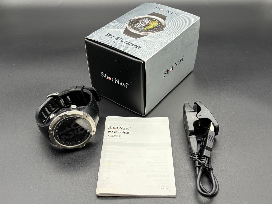 ショットナビShot Navi W1 Evolve ゴルフGPSウォッチ